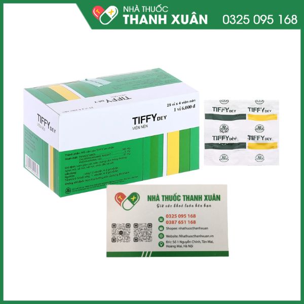 Tiffy dey giảm triệu chứng cảm cums, cảm lạnh